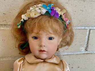 布花 doll hair corsage Fの画像