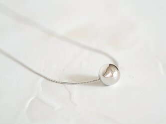 〔Silver925〕ボールネックレスSV(7W-N042)の画像