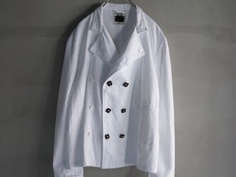 63mokko×コクタン・キンモクセイのフラワーボタン＋ユーロミリタリー コックシャツジャケットの画像
