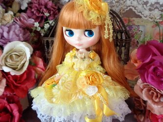 ロリータロマンス 光の中で輝くキュートイエローのフェアリードールドレスの画像