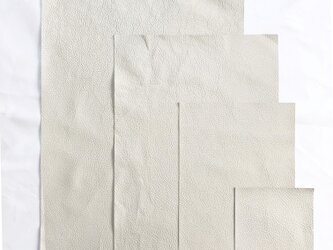送料無料・布のように薄いカンガルーレザーFabRoo・A5サイズ【ライトベージュ】の画像