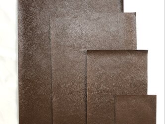 送料無料・布のように薄いカンガルーレザーFabRoo・A4サイズ【チョコレート】の画像