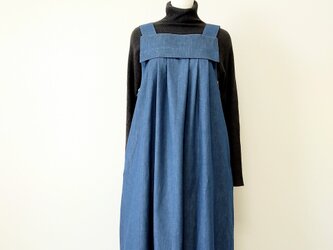 6ozデニム オーバーオール Ｍ～Ｌサイズの画像