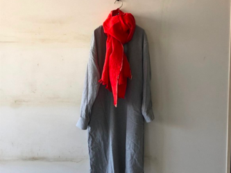 pullover long shirt/丸襟プルオーバーシャツ　コットンの画像