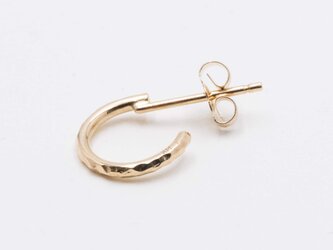 Hammered フープピアス Mediumの画像