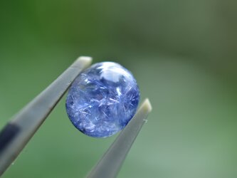 濃いブルー花★デュモルチェライトインクォーツ ルースs683の画像