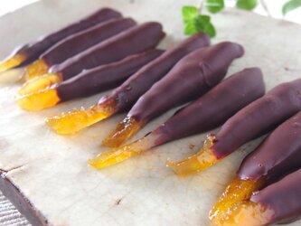 オーガニックピールチョコ＜綾日向夏ビター＞(１袋50g)の画像
