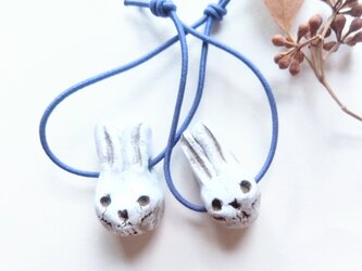 うさぎのヘアゴム　の画像