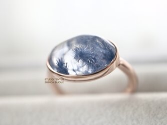 K10[深海庭園dumortierite in quartz]ringの画像