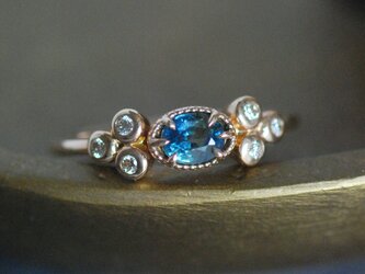 バイカラーサファイア リング / K10YG【1点限り】