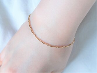 veifa chain bracelet チェーンブレスレット　14kgf　ゴールドバーチェーンの画像