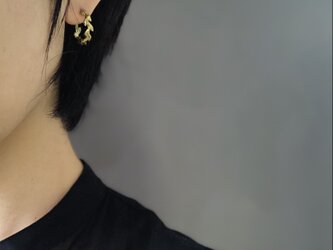 麦　ピアス 〈真鍮 Brass〉の画像