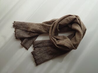yak & lambswool shawl〈百日紅〉の画像
