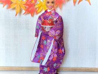 「山紫水明」28～30cmドール振袖着物の画像