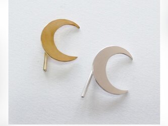 〚 moon 〛sv925 simple crescent moon hair cuffの画像