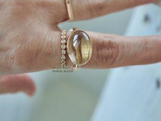 K10[ルチルの実]gold rutile quartz ringの画像