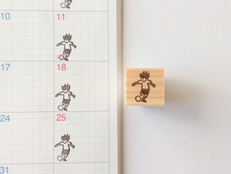 手帳やカレンダーに♪『サッカー・フットサル』習い事･部活シリーズ消しゴムはんこの画像