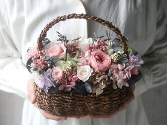 Flowerbasket Antique Pinkroseの画像