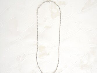 〔Silver925〕WツイストネックレスSV(7W-N044)の画像