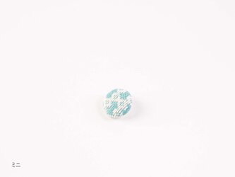 こぎん刺し　くるみボタンミニ　淡雪の画像