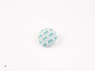 こぎん刺し　くるみボタン大　淡雪の画像