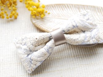 インド刺繍リボンのバレッタ　no.3の画像
