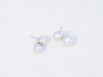 Akoya pearl / K14WG Pierce 【Studs pierce】の画像