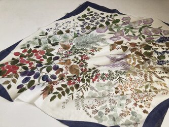 ※訳あり品※ウールスカーフ「bear fruits」の画像