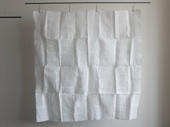 MITTAN×PINT / 端切れパッチワーク / 大麻・白 / 130×130cmの画像