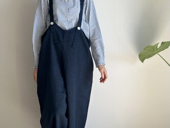 サスペンダーパンツ(ネイビー)の画像