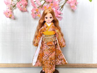 「隠れ里の四季…黄昏」22cmドール振袖着物の画像