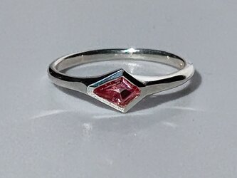 ピンクスピネル　ファセットカット　シルバーSV925リングの画像