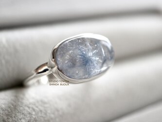 [深海庭園dumortierite in quartz]ringの画像