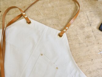 新作　apron　 TYPE  02 whiteの画像