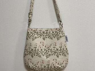 【受注制作】しずく型ショルダーバッグ　モーメント　すずらん　ナチュラルの画像