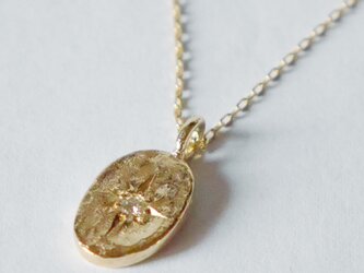 k10yg★star necklace（diamond）の画像