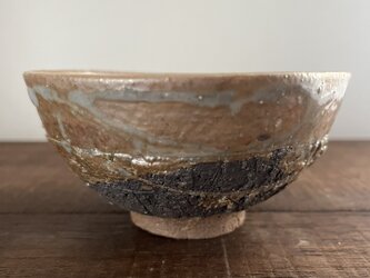 黒釉&灰志野　茶碗　小(small)の画像