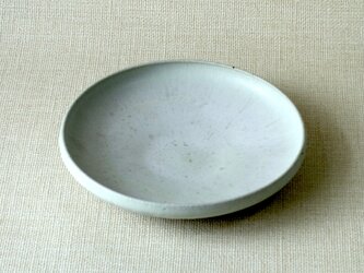 白釉丸皿の画像