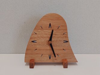 置き･壁掛け兼用 時計　　～オニグルミ材･クリ材～の画像