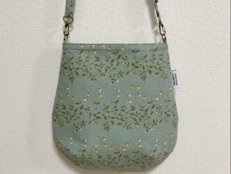 【受注制作】しずく型ショルダーバッグ　モーメント　すずらん　ミントの画像