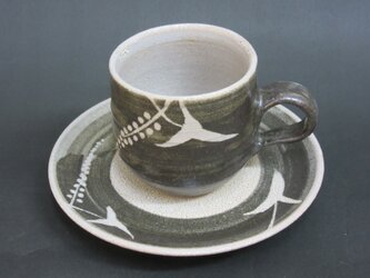 絵唐津コーヒーカップ（水引）の画像