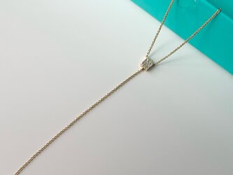 18K Diamond Drop Necklaceの画像