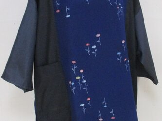 ７００３　大島紬で作ったプルオーバー　＃送料無料の画像