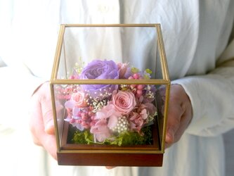 Iron gold square  -purple roses-の画像