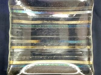 キラキラシックな縞模様の皿ＳＤ５０４の画像
