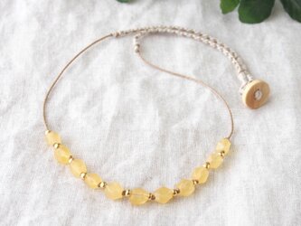 Yellow Line Short Necklace（イエローカルサイト）の画像