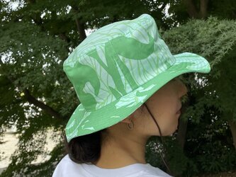 ハット（帽子）「カンナ」新鮮 グリーンの画像