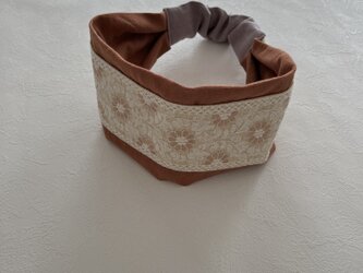 刺繍リボン ヘアバンド no.12の画像