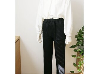 ストレッチパンツ　ブラックデニム（M）の画像