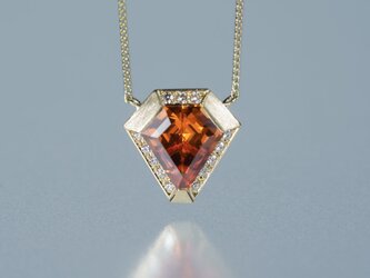 マンダリンガーネットのネックレス JE01345の画像
